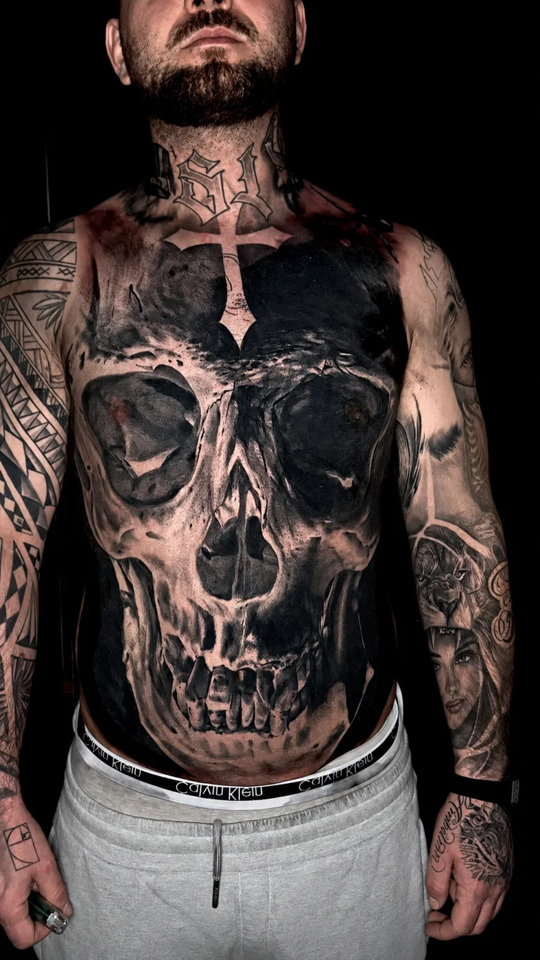 Tattoo and piercing work by Boys Don't Cry Camden studio