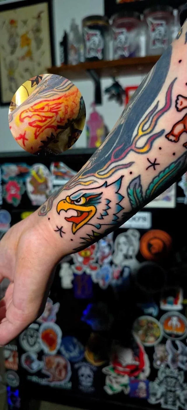 Tattoo and piercing work by Boys Don't Cry Camden studio