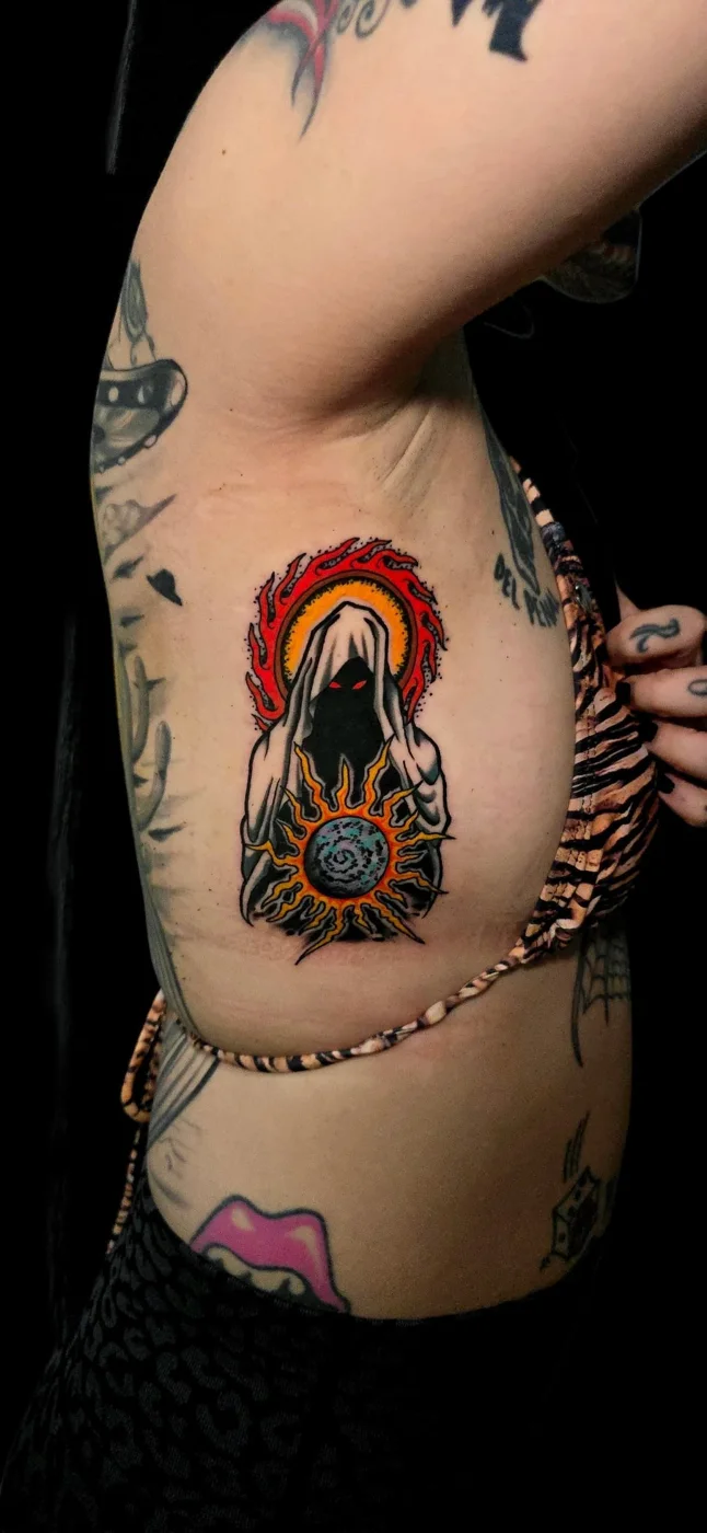 Tattoo and piercing work by Boys Don't Cry Camden studio